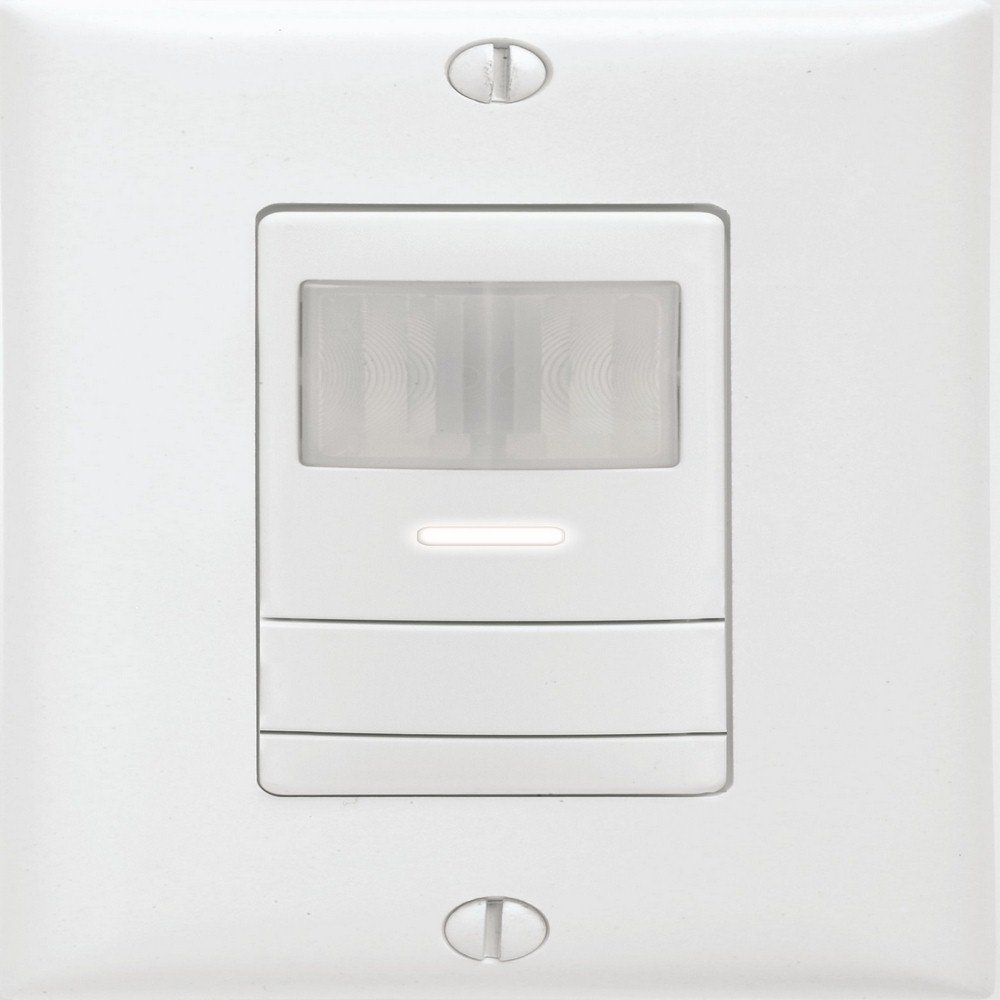 Lithonia Lighting-WSX PDT WH-Accessory - 2.75 Inch Dual Tech Auto On Wall Switch   Gloss White Finish